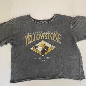 Yellowstone Cropped T shirt